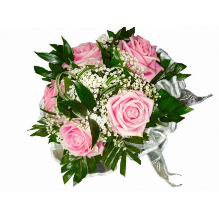Buchet nasa trandafiri roz